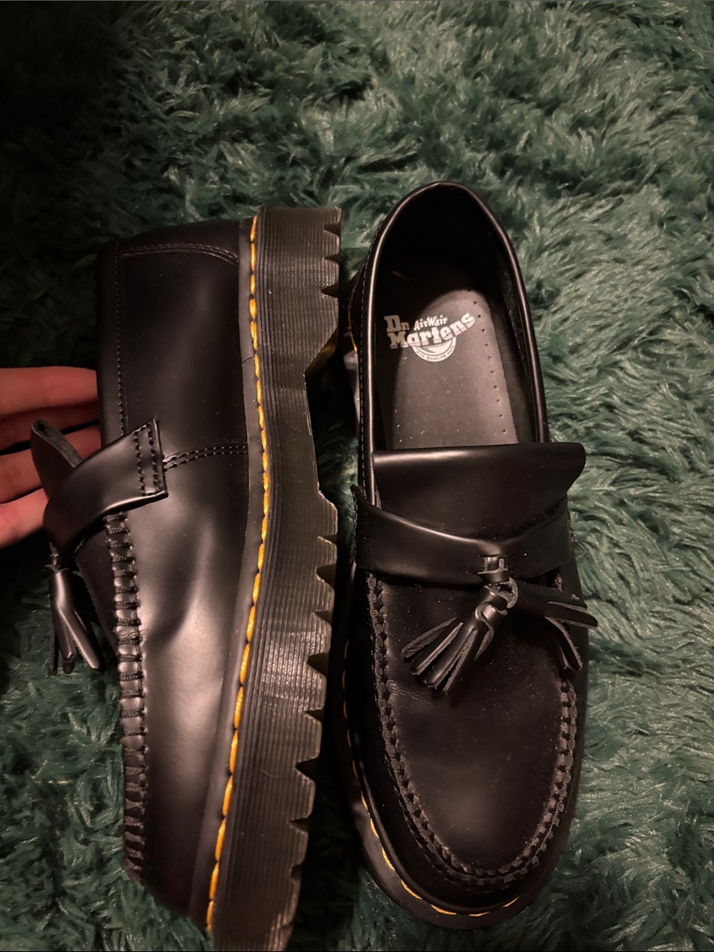 Dr. Martens Black Loafers NEW 9 10 - Picture 3 of 5